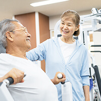 フィットネスマシンを使ったトレーニング（利用者様個人に合わせたトレーニングメニューを作成します）